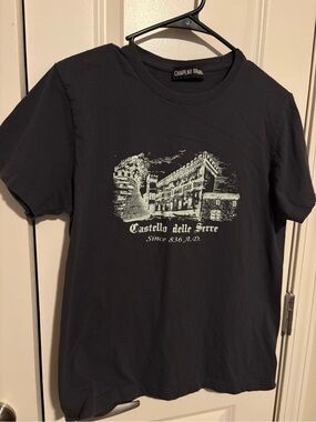 Castello Delle Serre Graphic Crew Neck Tee - Black